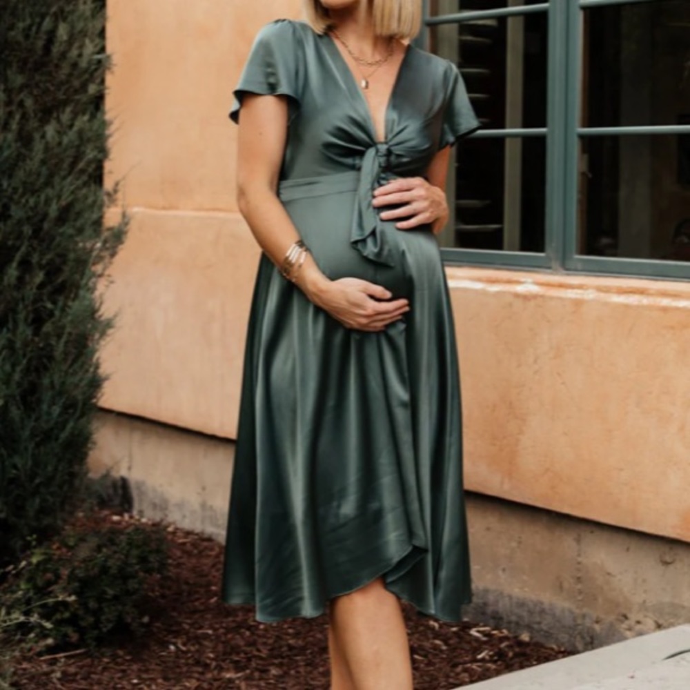BALTIC BORN — Poppy Satin Midi Dress
